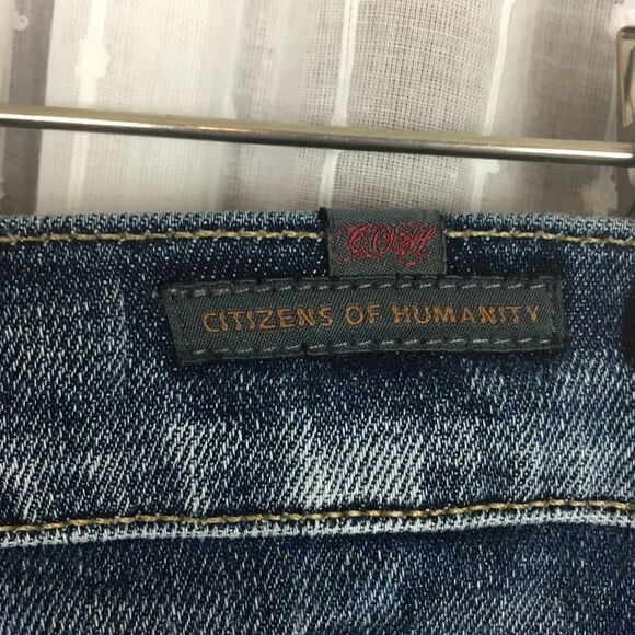 Citizens of Humanity Kelly Bootcut Paint Splatter Low Rise Jeans - Picture 5 of 8